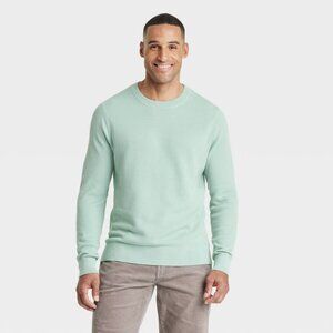 NEW Men's Crewneck Pullover Sweater - Goodfellow & Co™ Light Green XXL